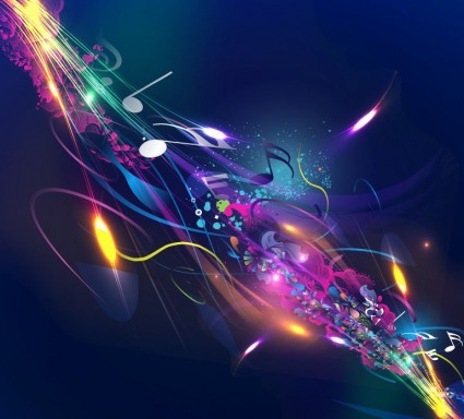 abstrakte Musik-Design-Hintergrund-Vektor-illustration