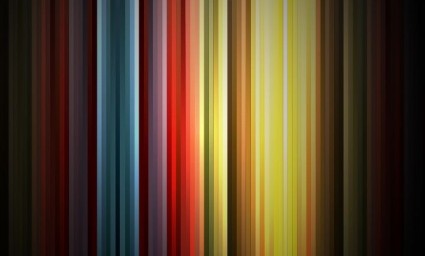 Abstract Rainbow Colors On Black Background Vector Graphic