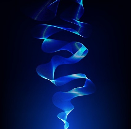 latar belakang vektor abstrak biru asap