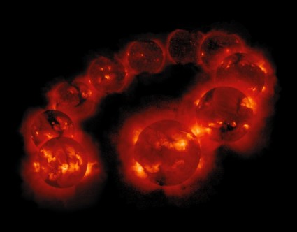 ciclo solar abstrato brilhante