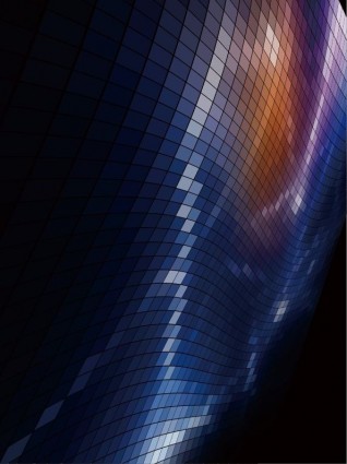 abstrakt Quadratpixel-Mosaik-Vektor-Hintergrund