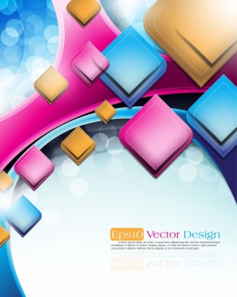 Vektor Abstrak latar belakang obyek vektor