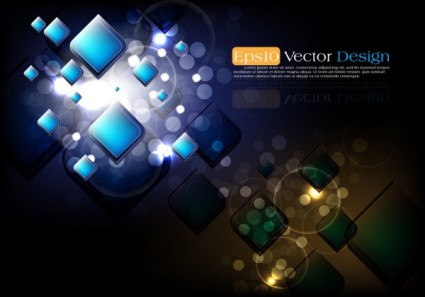 Vektor Abstrak latar belakang obyek vektor