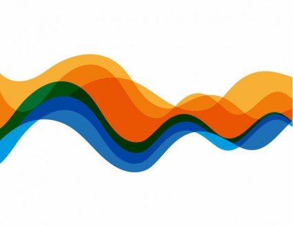 抽象波浪顏色抽象背景向量圖形