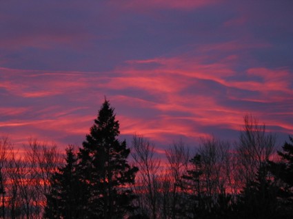 tramonto maine parco nazionale di Acadia