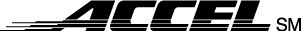Accel gotówki systemu logo