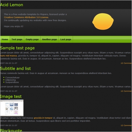 modelo de limão ácido