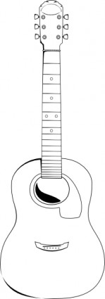 clip art de guitarra acústica