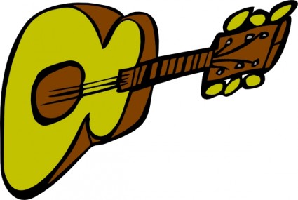 アコースティック ギターのクリップアート