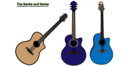 Acoustic Guitars Vector