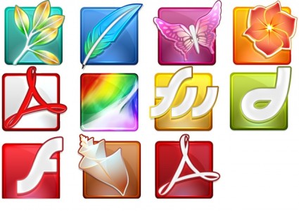Adobe cs4 ikon ikon paket