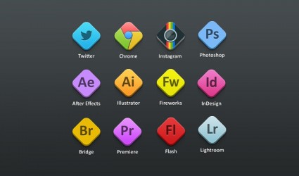 icônes Adobe