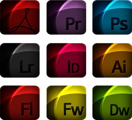 pack de iconos de los iconos de Adobe