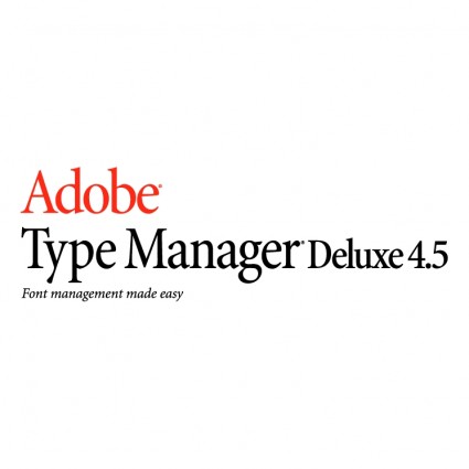 programu Adobe type manager typu deluxe