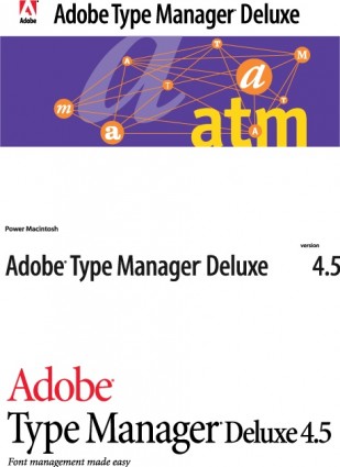 logotipos de Gerenciador de tipo de Adobe