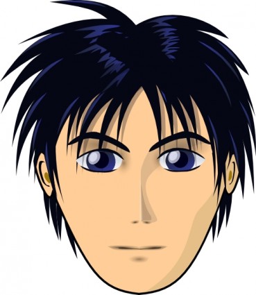 Erwachsene Person Anime Cartoon Kopf ClipArt