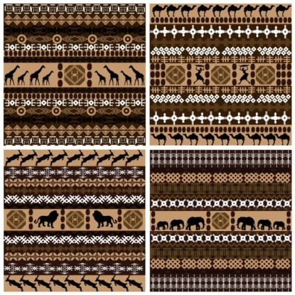 Afrikanische Grafik-Design-Hintergrund-Vektor