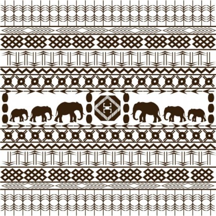 Afrikanische Grafik-Design-Hintergrund-Vektor