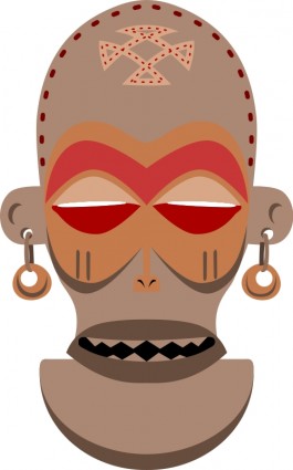 Zaïre de masque africain chokwe angola