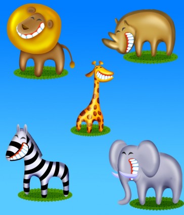 pack de iconos de los iconos de animales africanos