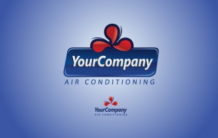 Klimaanlage Logo Vorlage