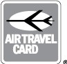 Máy du lịch thẻ biểu tượng
