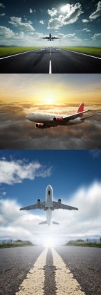 空の hd 画像で飛ぶ航空機