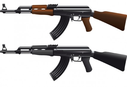AK47 senapan mesin vektor
