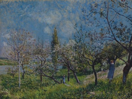 Alfred Sisley Gemälde Öl auf Leinwand