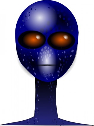 Alien cara clip art