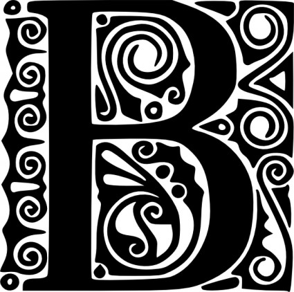 alfabeto b clip art