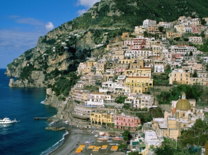 Amalfi coast wallpaper Italia dunia