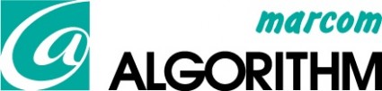 logotipo de algoritmo de amarcom