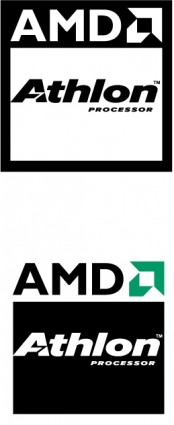 logotipo de procesador AMD athlon