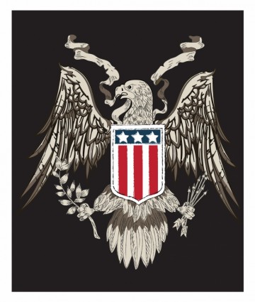 American eagle vector disegno al tratto
