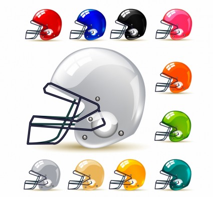 US-amerikanischer American-Football-Rost-Helme