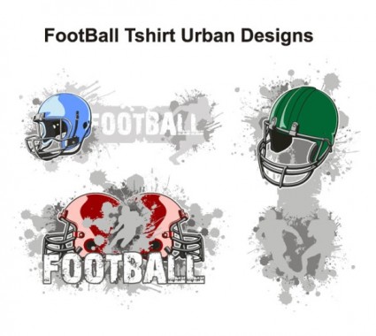 Американский футбол тема футболка дизайн тенденция вектор