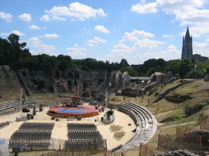 palco de teatro do anfiteatro