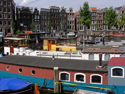 Amsterdam Niderlandy łodzi