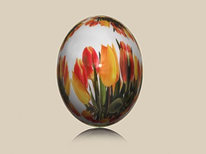 un uovo di Pasqua dipinte