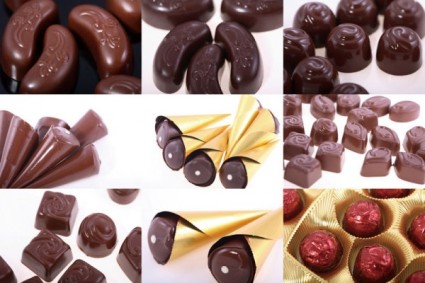 精致的巧克力系列的清晰图片