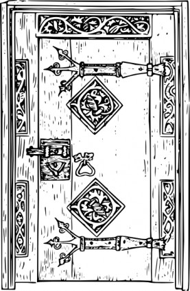 door kuno clip art