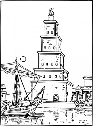 古老的燈塔剪貼畫