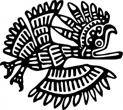 古代のメキシコのモチーフのクリップアート
