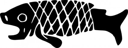 poisson de motif Mexique ancien clip art