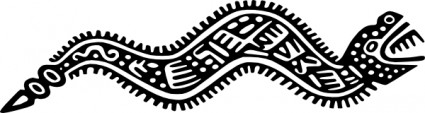 ancien Mexique motif serpent clip art