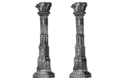 colonne del tempio antico