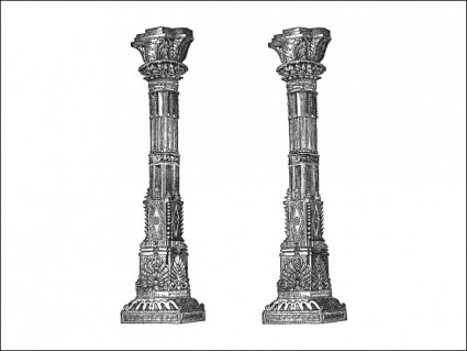 colonnes du temple antique