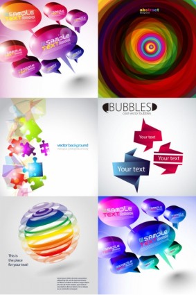 And Threedimensional Shape Of The Colorful Background Vector