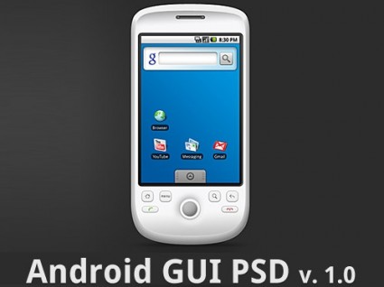 android gui ฟรี psd